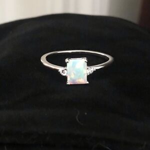 Sterling Silver Opal Ring